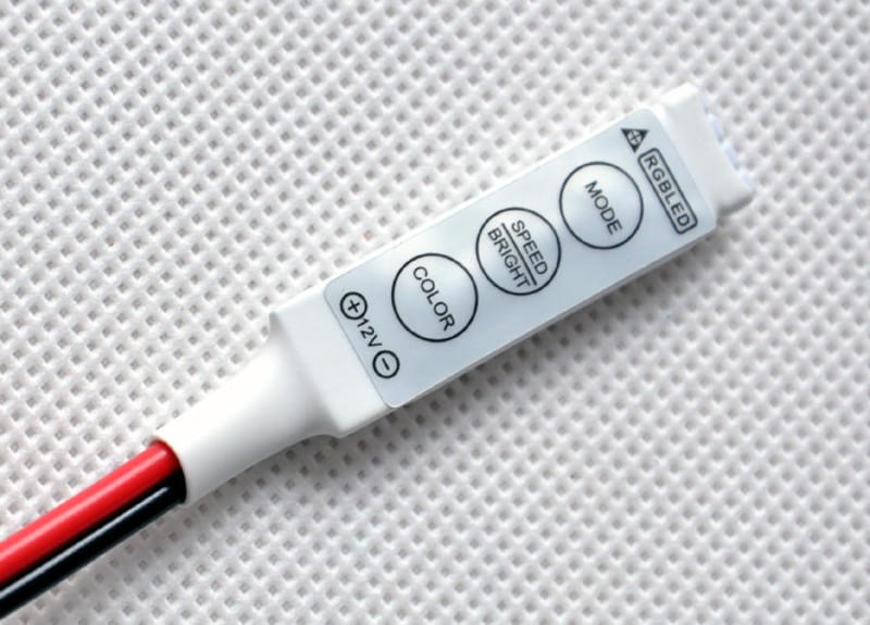 Sterownik RGB - MINI manualny 3-przyciski 12V 72W