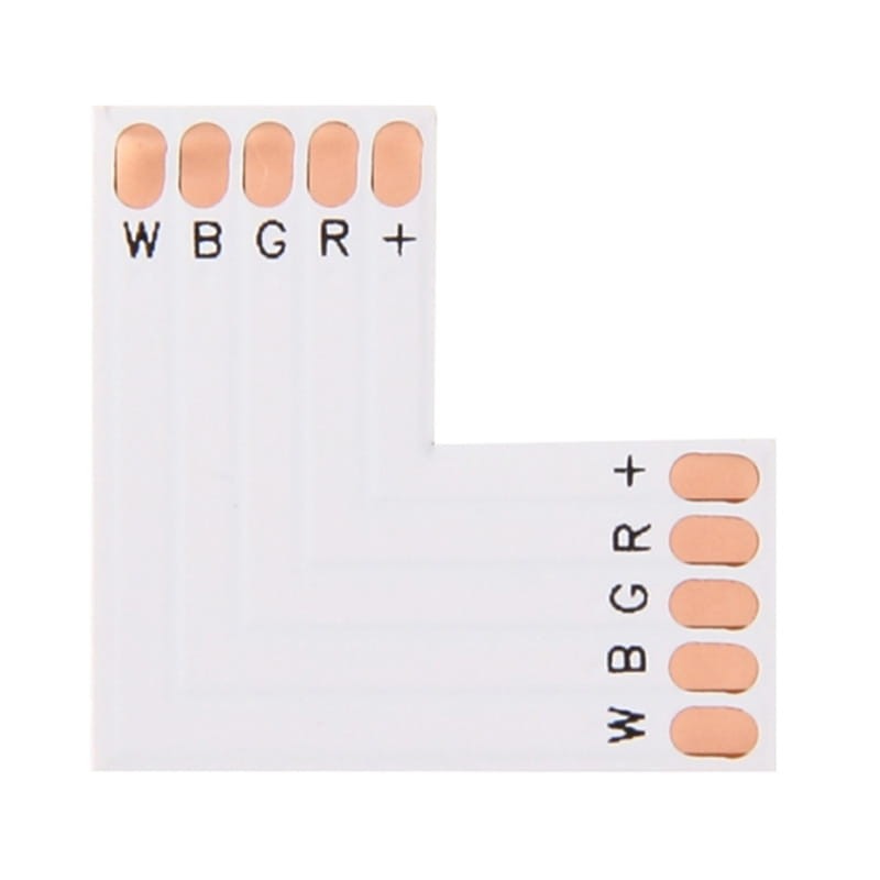 Złączka kątowa typ "L" - do taśmy LED RGBW