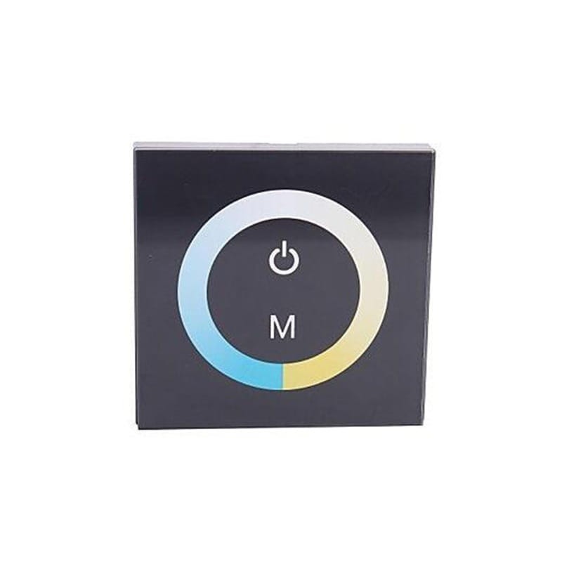 Sterownik dotykowy panel naścienny do taśm CCT - 12V 96W Czarny TM07