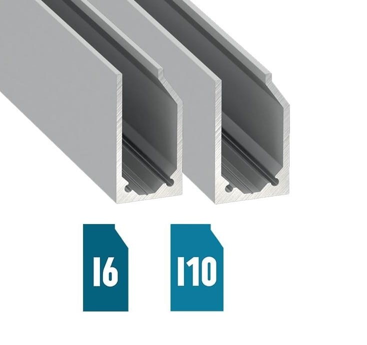 Profil aluminiowy LUMINES I10 szybowy anodowany 1m