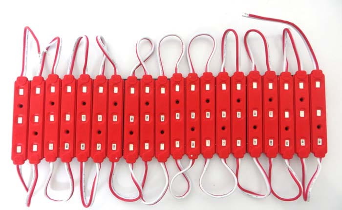 Moduł LED 3 diodowy SMD5630 1W odlewany Soczewka