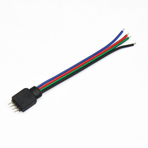 Złączka taśmy RGB  4-PIN męska WTYK i kabel