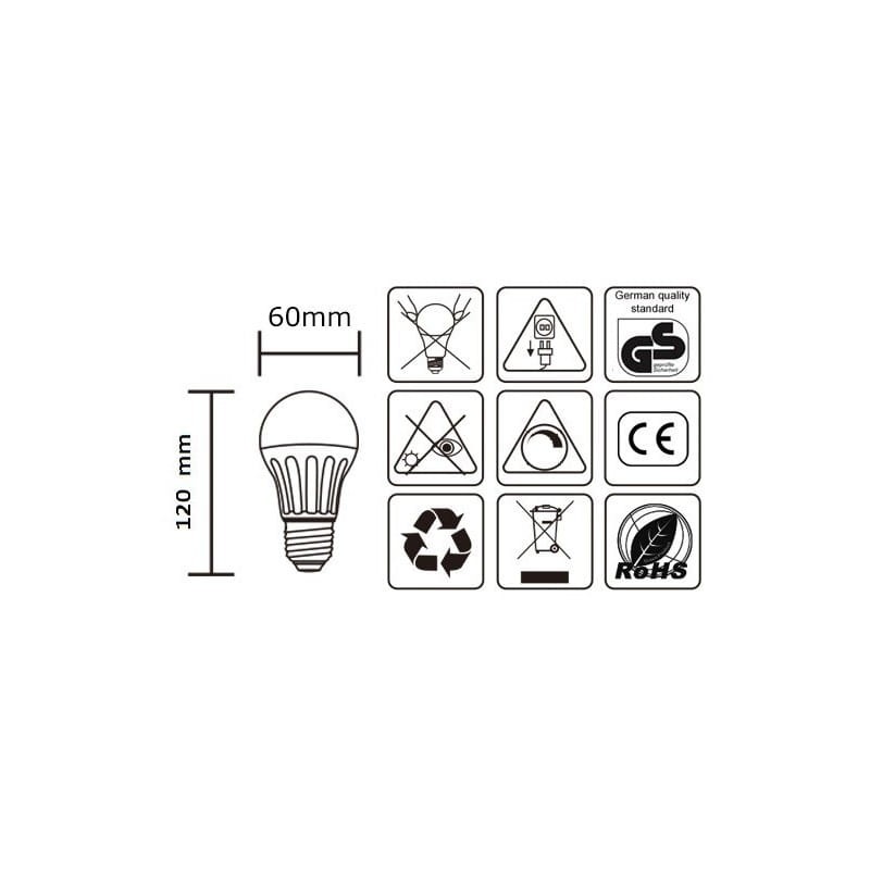 Żarówka Aigostar A5D A60B ściemnialna LED E27 9W W zimna 660lm SMD2835