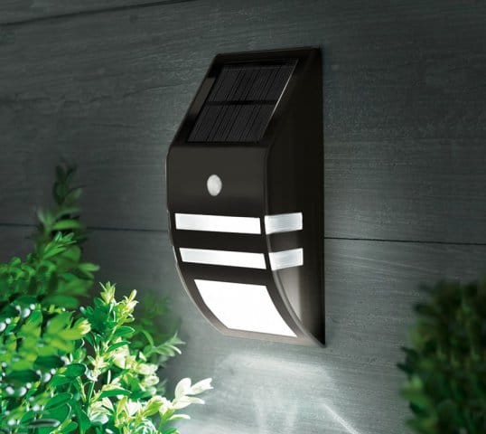 Kinkiet Solarny LED z czujnikiem ruchu PIR INOX MCE118