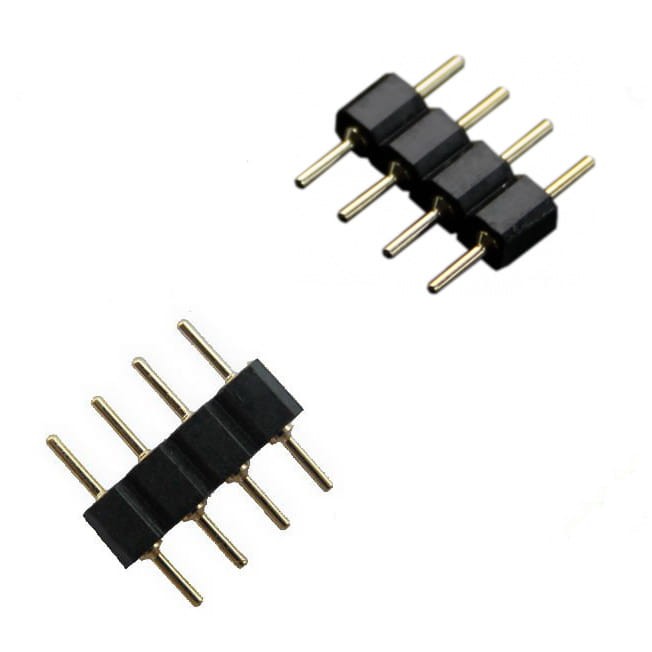 Złączka do taśmy LED RGB 10mm 4-PIN męska