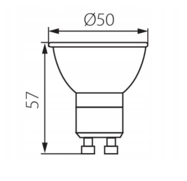 Żarówka LED GU10 Kanlux 5W ciepła 400lm Fresh WW