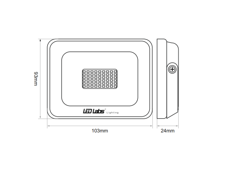 Naświetlacz LL LED SMD 10W 230V biały neutralny