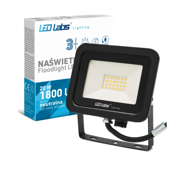 Naświetlacz LL LED SMD 20W 230V biały neutralny