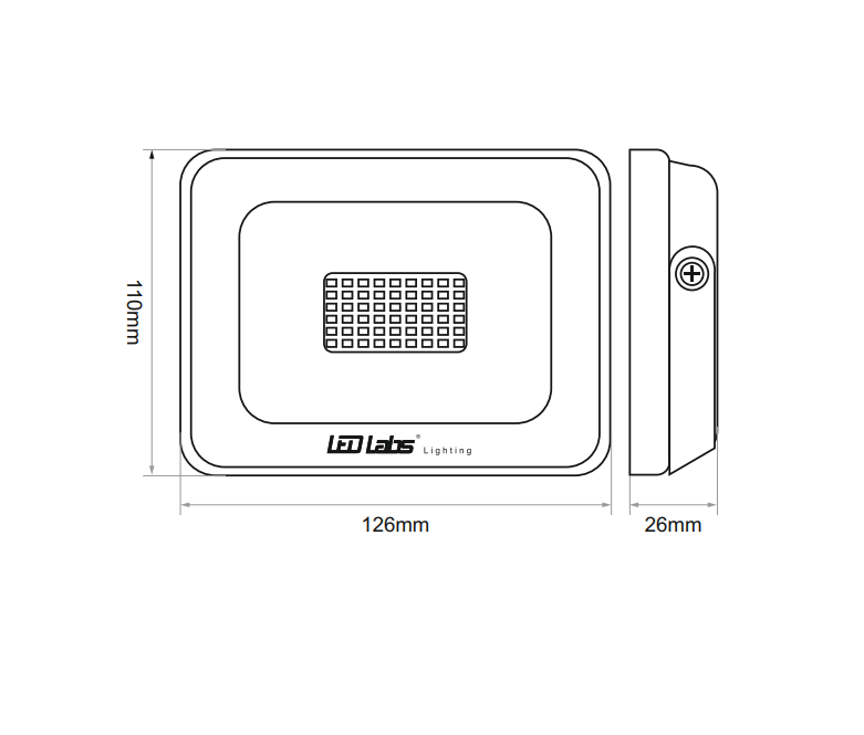 Naświetlacz LL LED SMD 20W 230V biały neutralny