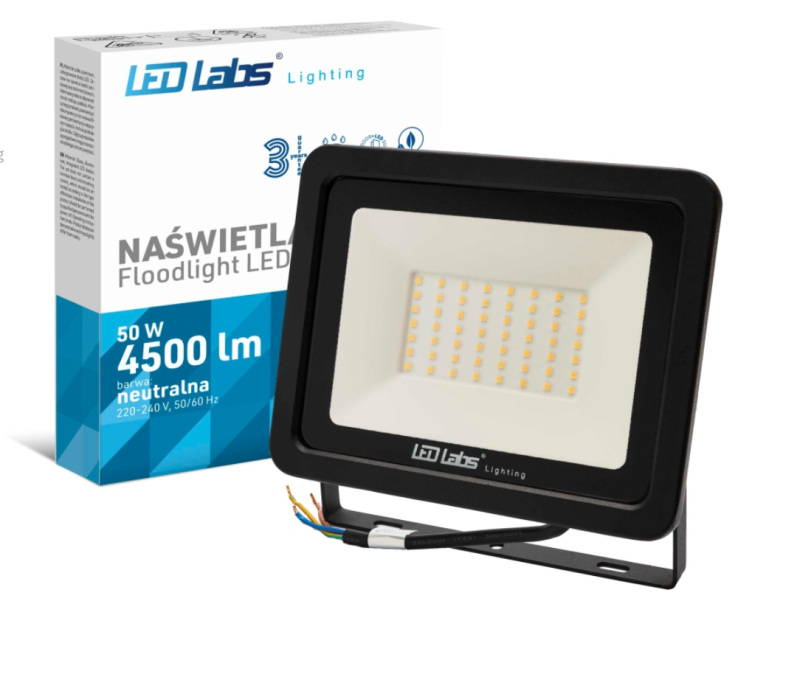 Naświetlacz LL LED SMD 50W 230V biały neutralny