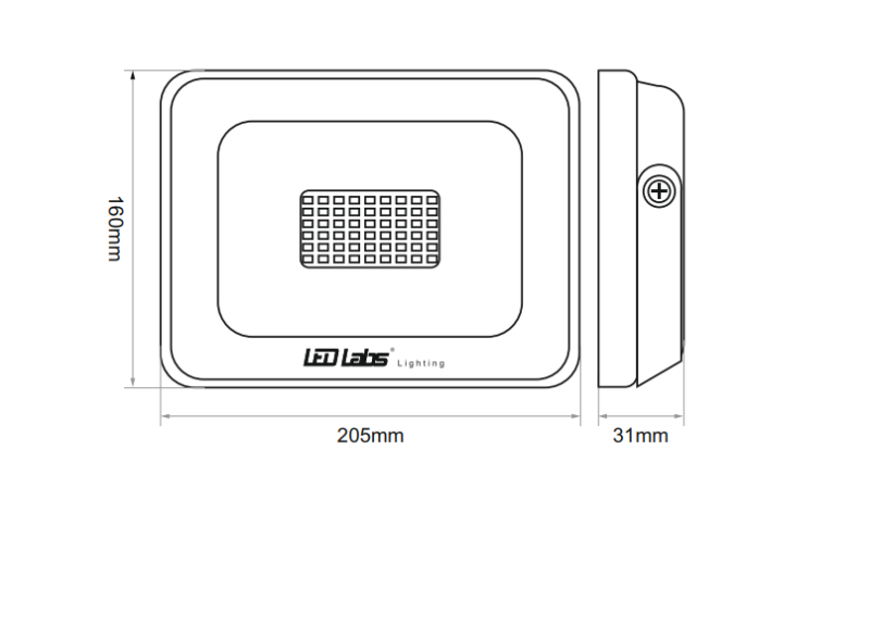 Naświetlacz LL LED SMD 50W 230V biały neutralny
