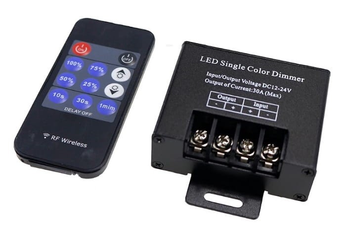Sterownik LED ściemniacz RF radiowy Pilot 11P 20A