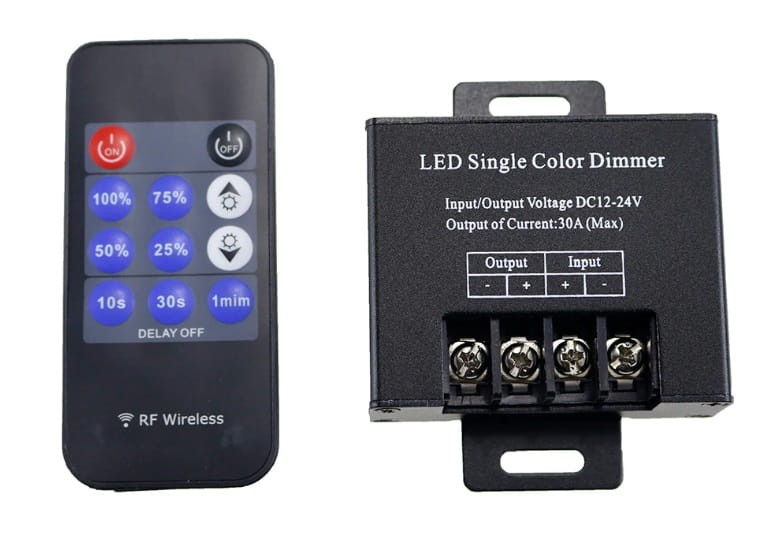 Sterownik LED ściemniacz RF radiowy Pilot 11P 20A