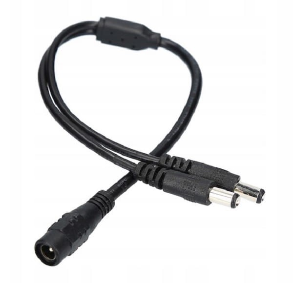 Rozdzielacz DC 2,1/5,5 - 1 gniazdo 2 wtyki