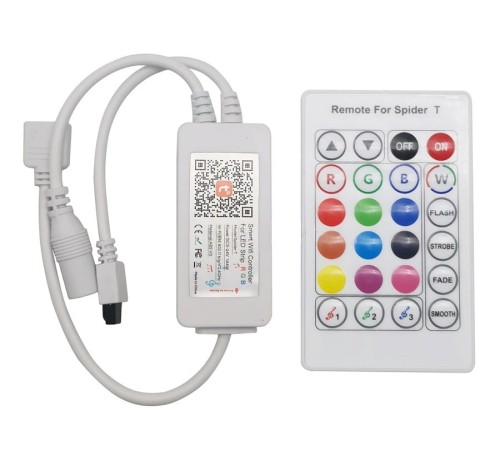 Sterownik RGB WiFi smart LED mini + pilot IR 