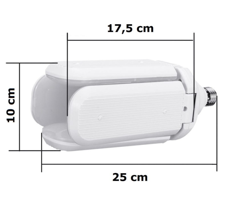 Źródło LED E27 - 45W 6500K FANBLADE