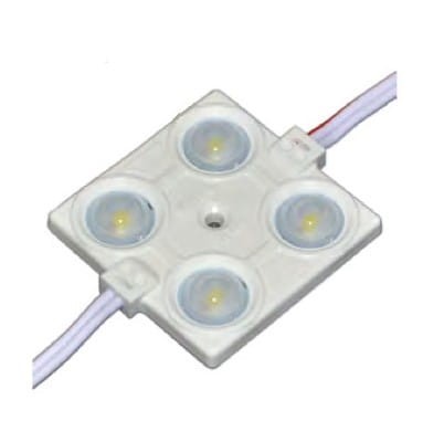 Moduł LED 4 diodowy SMD2835 2W SQR odlewany W 6000K