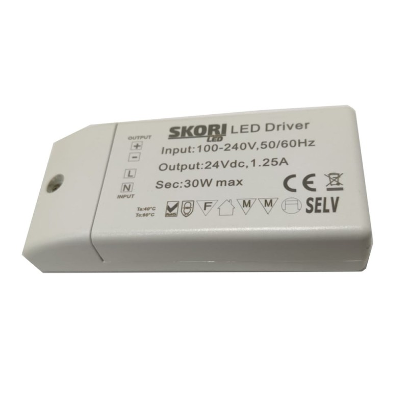 Zasilacz LED MPS-30-24 1,25A 30W 24V DC mini