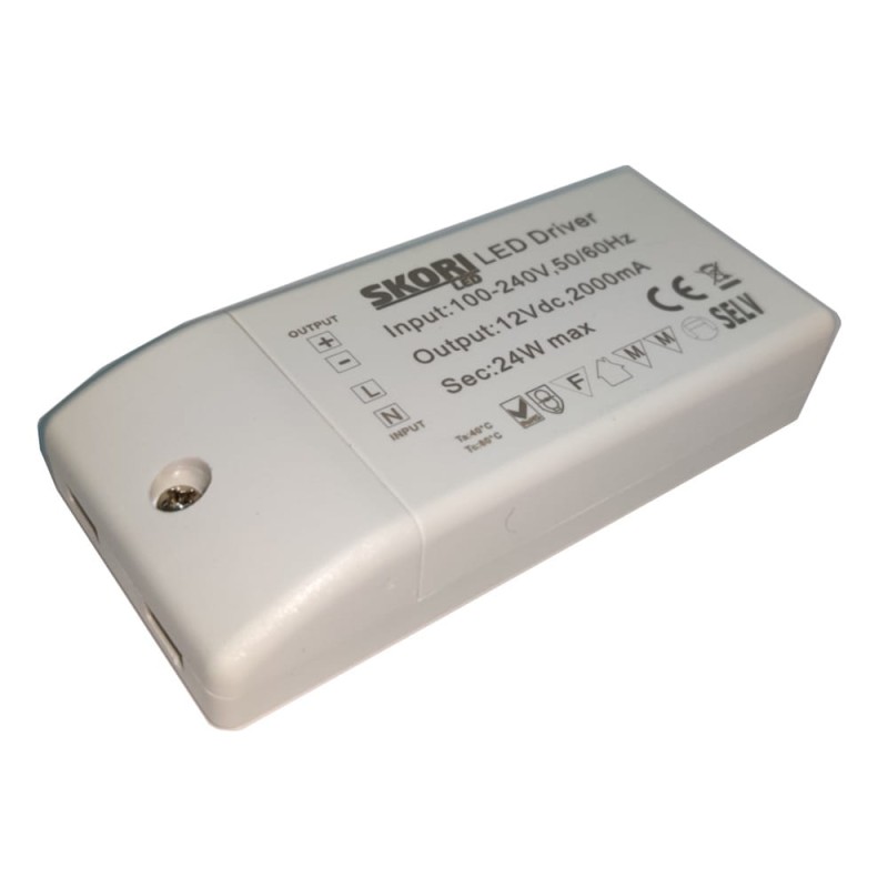 Zasilacz LED MPS-24-12  2A 24W 12V DC mini