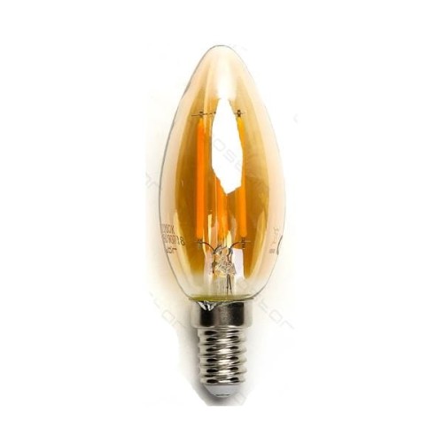 Żarówka LED C35 AMBER 4W Filament E14 2200K Aigostar