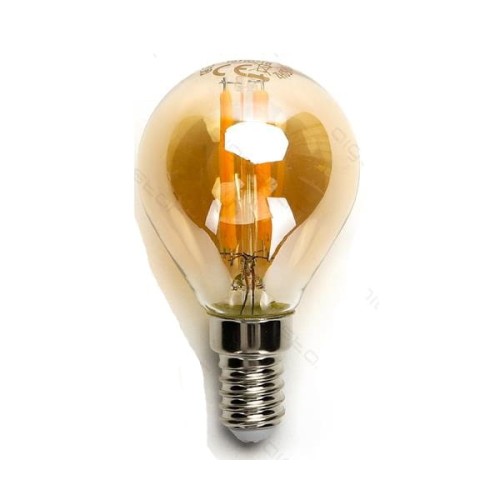 Żarówka LED G45 AMBER 4W Filament E14 2200K Aigostar