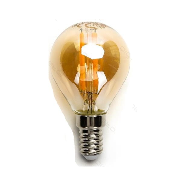 Żarówka LED G45 AMBER 4W Filament E14 2200K Aigostar