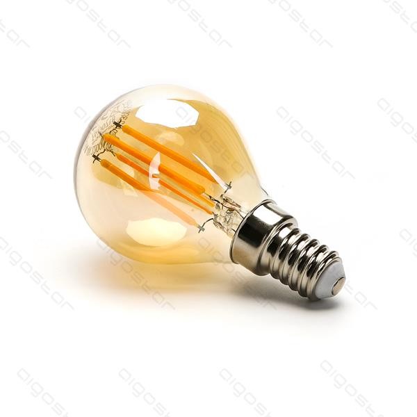 Żarówka LED G45 AMBER 4W Filament E14 2200K Aigostar