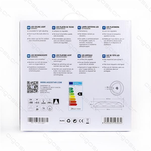 Plafon Aigostar CEILING LIGHT DIAMOND 24W 1600 NW