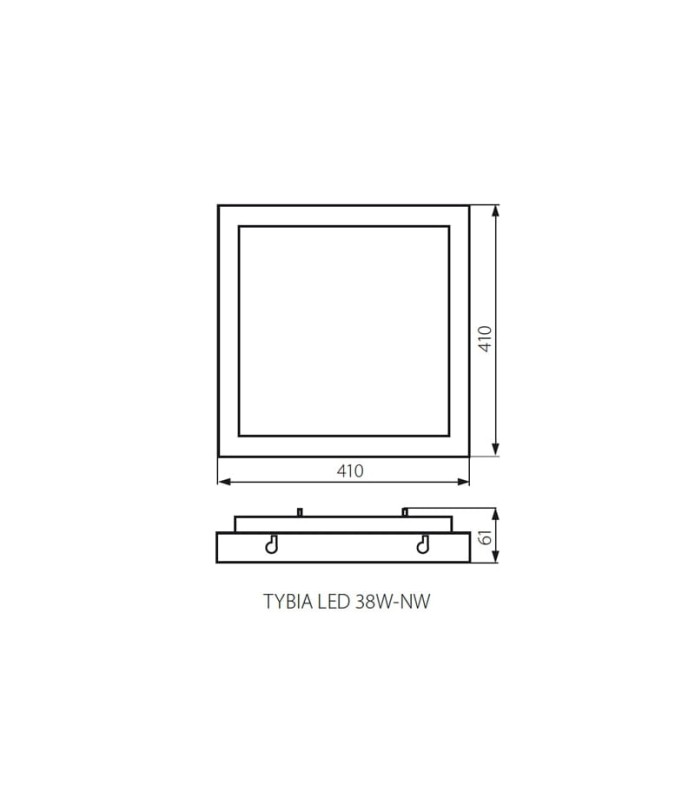 Plafoniera LED Kanlux Tybia 3500lm 4000K 38W-NW