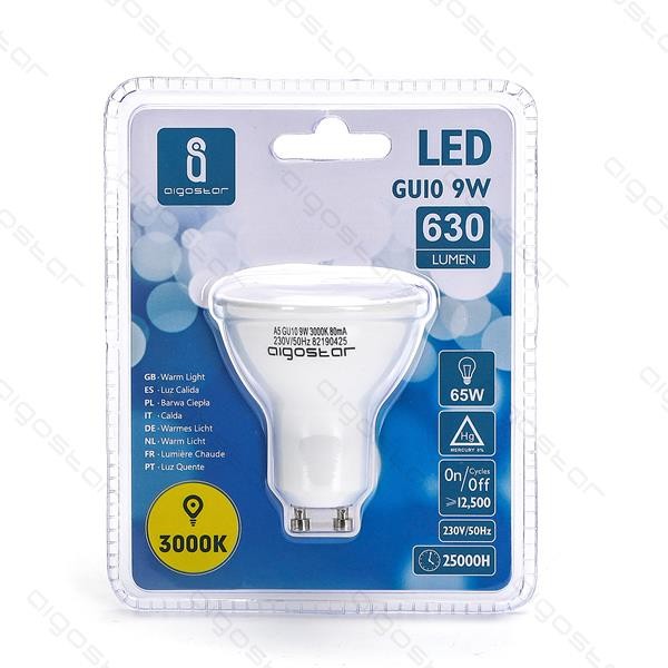 Żarówka LED GU10 9W 630lm SMD2835 Aigostar ciepła