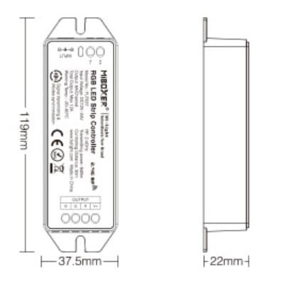 Milight MIBOXER Kontroler RGB strefowy 12A FUT037M