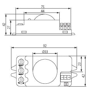 Mikrofalowy czujnik ruchu ROLF JQ-L KANLUX