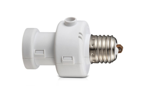 Oprawa żarówki E27 czujnik zmierzchu timer MCE21 Biały