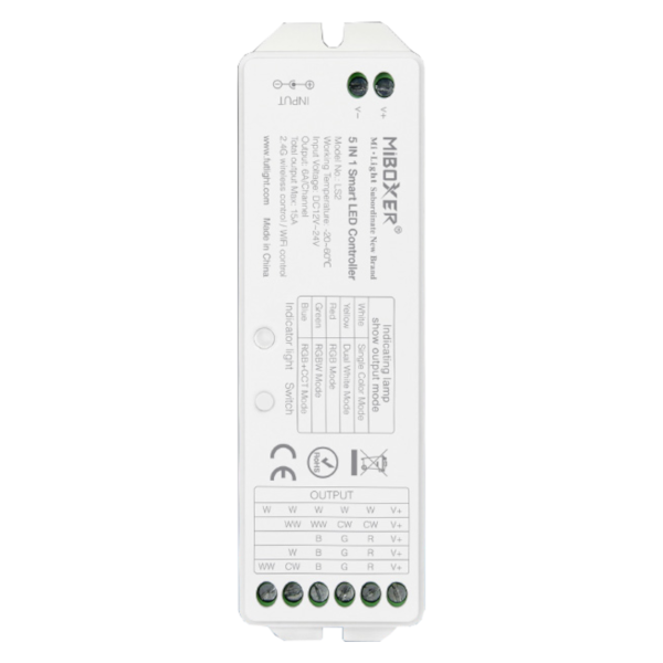 Milight LS2 sterownik LED 5-in-1 kontroler 8 stref