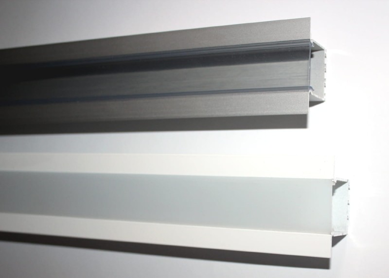 Klosz do profili ALU-LED P8 PRZEZROCZYSTY PC 1m