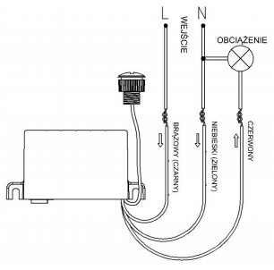 Czujnik ruchu z zewnętrznym sensorem - PIR 360° - MCE32
