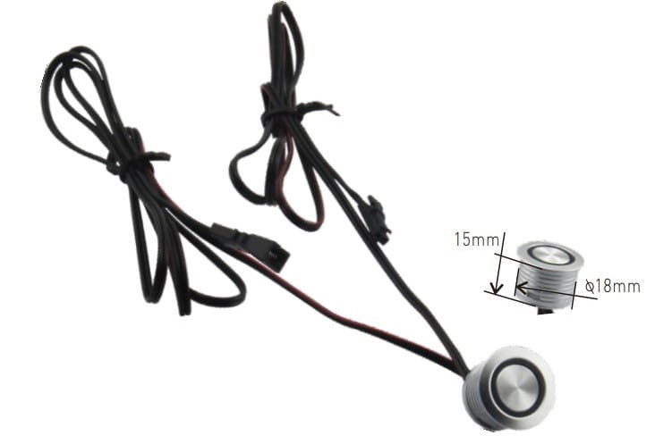 STEROWNIK DOTYKOWY LED włącznik w otwór metal podświetlenie TD008