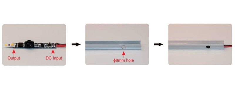 Włącznik drzwiowy do profilu LED Sterownik IR007-C