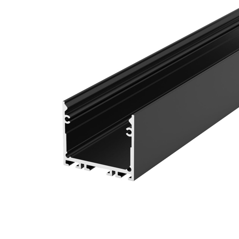 Profil alu nawierzchniowy CZARNY TECH-LIGHT P22-3 1m