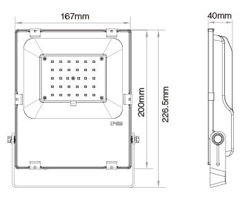 Milight FUTT03 Naświetlacz 30W RGB CCT halogen