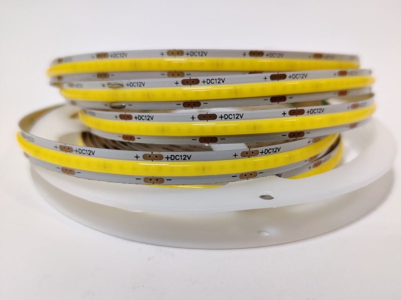 Taśma 12V COB 2520 LED IP20 biała neutralna 8mm 1m
