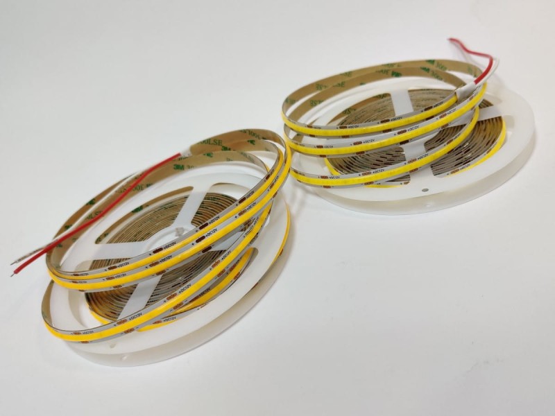 Taśma 12V COB 2520 LED IP20 biała neutralna 8mm 1m