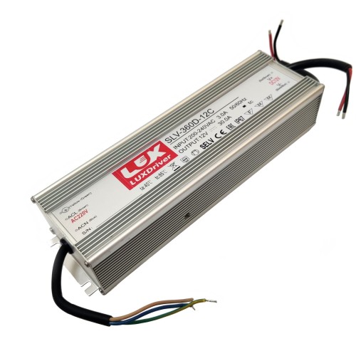 ZASILACZ LED SLV wodoodporny IP67 12V 30A 360W