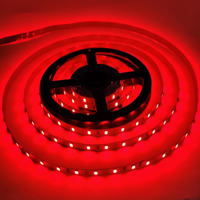 Taśma 300 LED SMD5630 IP20 czerwona 24V 1m
