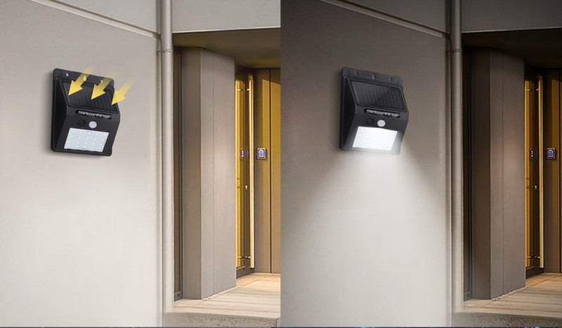 Halogen solarny ścienny Aigostar 20 LED SENSOR