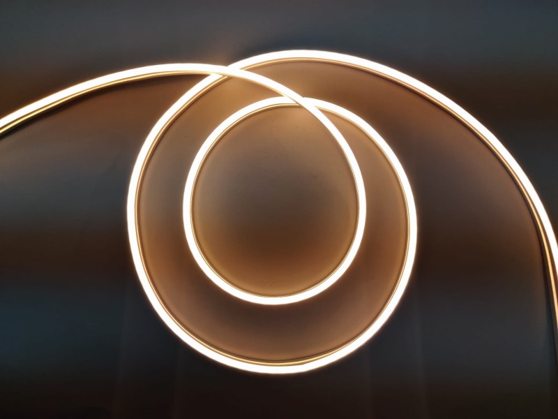 NEON LED CIEPŁY BIAŁY - jednostronny 6x12 FLEX 12V 5m