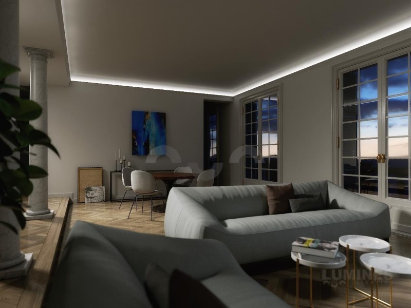 Profil aluminiowy LUMINES CONVA naścienny podtynkowy do taśm LED 1m biały