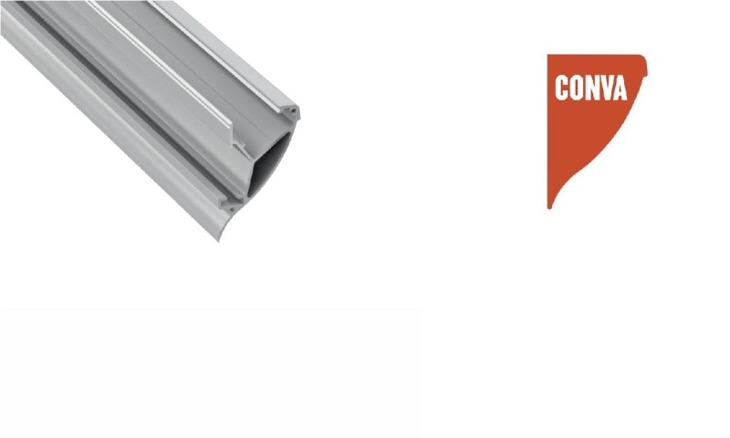 Profil naścienny pod tynk CONVA LED anodowany 1m