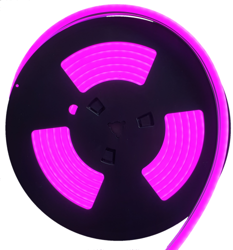LED Neon Flex 8x16mm 12V ciemny RÓŻOWY 5m