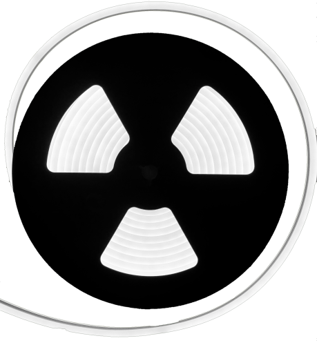 NEON LED ZIMNY BIAŁY - jednostronny 6x12 FLEX 12V 5m